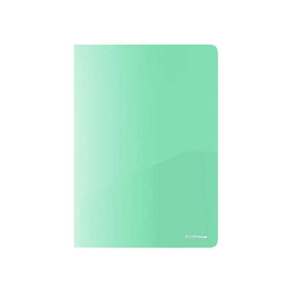 Папка - уголок А4 ErichKrause Matt Pastel Bloom, с 2 карманами, пластиковая, непрозрачный, ассорти (в пакете по 12 шт.)