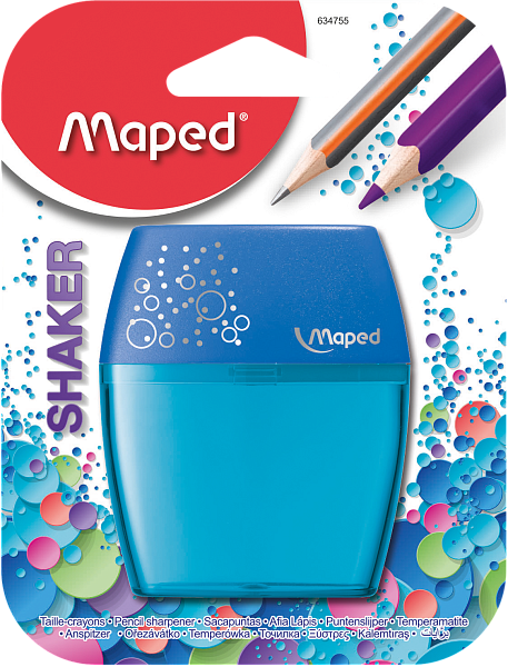 Точилка 2 отв. Maped SHAKER с контейнером, дисплей