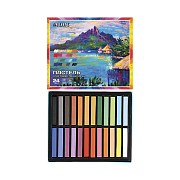 Пастель 24 цв. "deVENTE" квадратное сечение 65x10 мм, в к/уп. худож.сухая