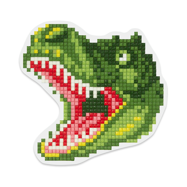 Алмазная мозаика  "ФРЕЯ" магнит "Тираннозавр" 9 х 9 см