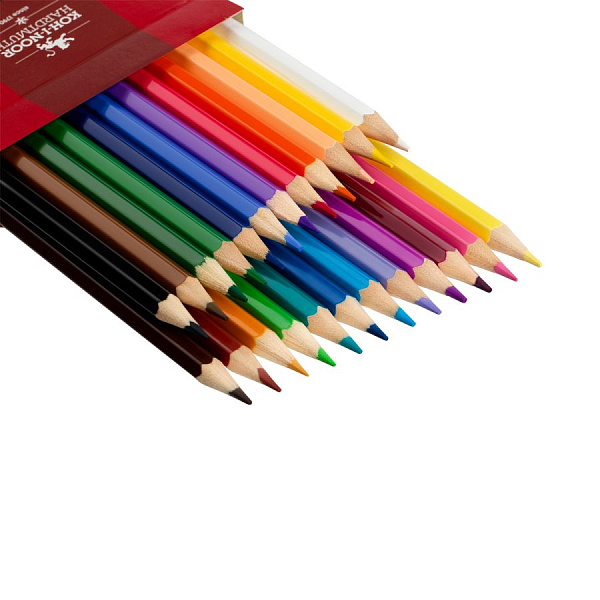 Карандаши 24 цвета Koh-I-Noor "RED LION", картонная коробка с европодвесом