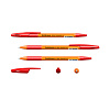 Ручка шариковая ErichKrause R-301 Stick&Grip Orange 0.7, КРАСНАЯ
