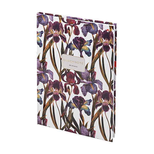 Блокнот-престиж А4 80 л. "FLORA.ИРИСЫ"