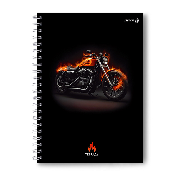 Тетрадь A4 80 л. кл. на гребне "Формула движения" 65 г/кв.м , белизна 100 %  01229  "Светоч"