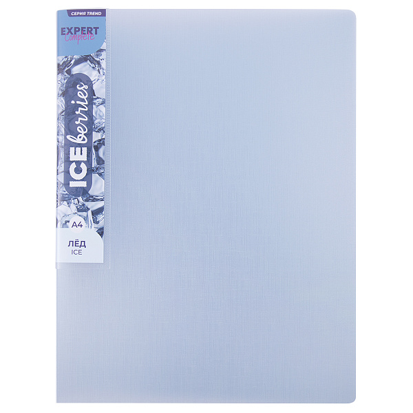 Папка с металлическим прижимом "Expert Complete" Trend ICEberries A4 700 мкм  20 мм  1 шт. лёд