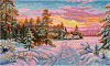 Алмазная мозаика 50*30 "ФРЕЯ" "Домик на опушке"