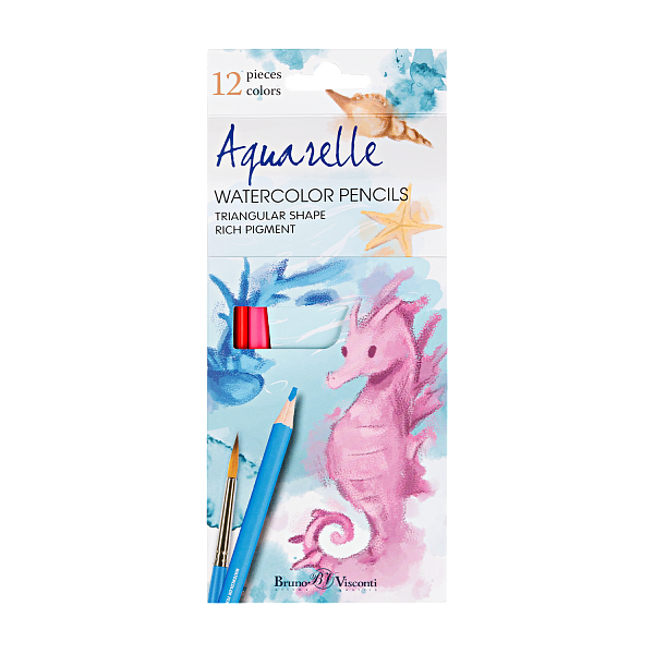 Карандаши 12 цв. акварельные "DREAM WORLD"