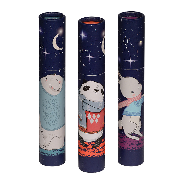 Ручка шариковая 0,7 мм "DreamWrite. Волшебная ночь" в тубусе СИНЯЯ, 3 вида