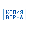 Штамп автоматический стандартный "deVENTE" 9011T, готовый к работе №10 "КОПИЯ ВЕРНА" 38x14 мм, в блистере