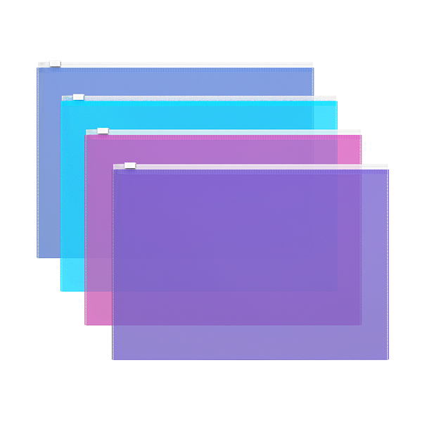 Папка на молнии А4 ZIP-пакет ErichKrause® Fizzy Vivid ассорти 