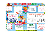 Настольное покрытие для лепки "САМОСТОЯТЕЛЬНЫЕ УРОКИ" пластик 430/640