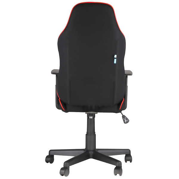 Кресло игровое Helmi HL-S09 "Red line", ткань черная/красная