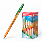 Ручка шариковая ErichKrause® R-301 ORANGE 0.7 Stick зелёная