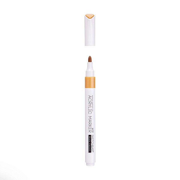 Набор маркеров акриловых "SKETCH&ART" 3 цв. ЗОЛОТОЙ, СЕРЕБРЯНЫЙ, БЕЛЫЙ