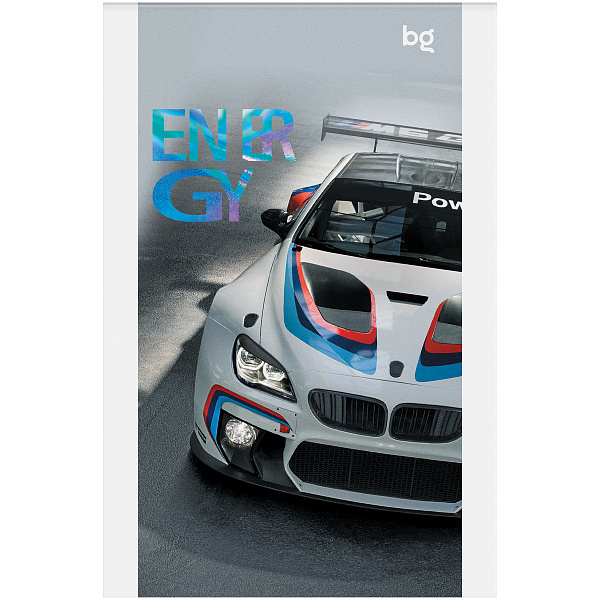 Блокнот А6, 48 листов на скрепке, BG "Racing cars", мягкая обложка мелованный картон, 60 г/кв.м