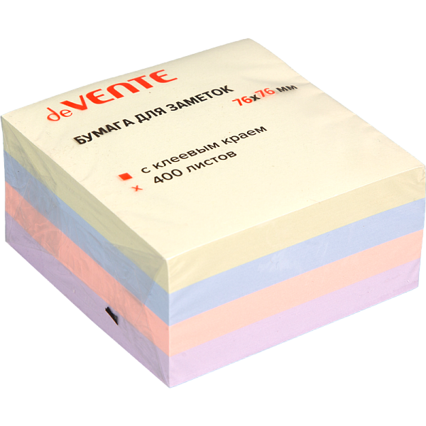 Бумага на л/п  76*76 400л. "deVENTE. sigNATURE" офсет 75 г/м², 4 цвета