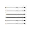 Набор из 6 чернографитных карандашей ErichKrause Art, шестигранных, HB, B, 2B, 4B, 6B, 8B (в коробке)