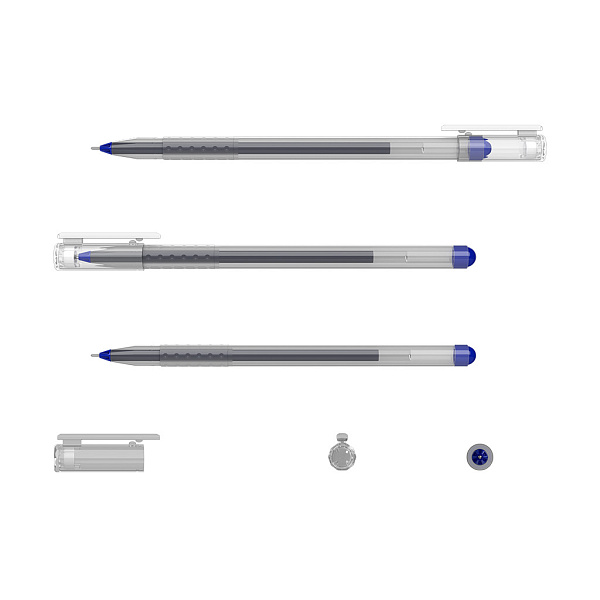 Ручка гелевая 0,5 мм ErichKrause G-Round Stick Classic СИНЯЯ (в коробке по 12 шт.)