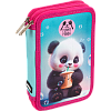 Пенал 2секц. 210*145 "deVENTE. Yummy Panda" для 44 предметов, плотный износостойкий полиэстер с водоотталкивающей пропиткой, внутри обтянуто текстилем, на молнии