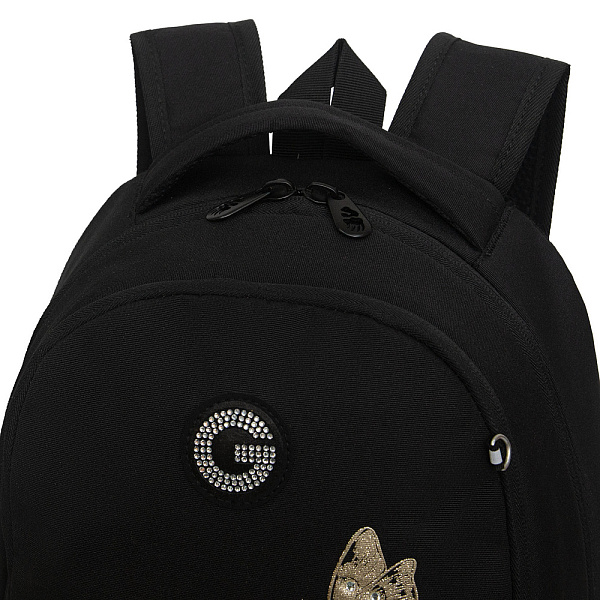 Рюкзак школьный с обвесом (/1 черный)