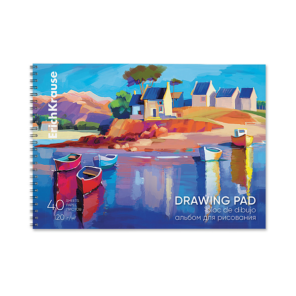 Альбом д/рис. 40 л. на спирали с пластиковой обложкой ErichKrause Art Spirit