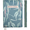 Ежедневник недат. А5 "deVENTE. Botanic" оливковый 272 стр, белая бумага 70 г/м² с оливковым срезом, печать в 2 краски, твердая обложка из искусственной кожи с поролоном, цветная печать, отстрочка, перфорация, закругленные уголки, 2 ляссе, в термоусад