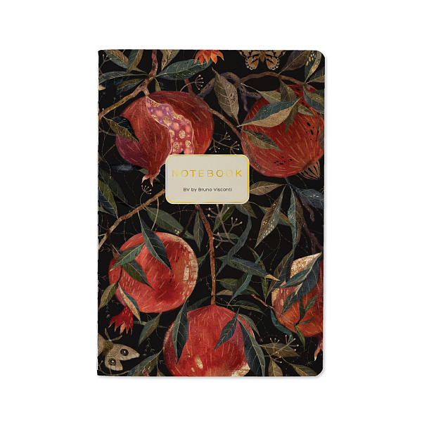 Тетрадь BV А5 40 л. лин. Bruno Visconti "FLORA.ГРАНАТ"