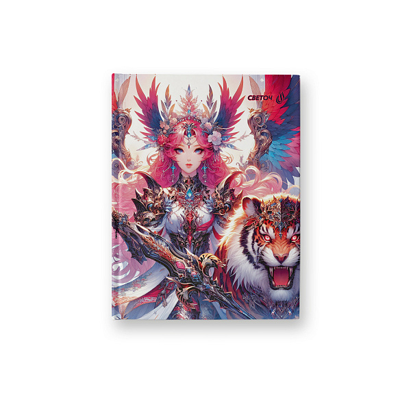 Бизнес-блокнот A6 64 л. кл. "Королева воинов" глянцевая ламинация   01148 "Светоч"