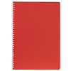 Тетрадь А4 96 л. кл. на гребне "SoloMatte" - Красный шелк 60-65г/кв.м перфорация на отрыв ламинац.SOFT-TOUCH