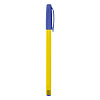 Ручка шариковая 0,7 мм "deVENTE. Triolino Neon" ультра гладкое письмо, масло, трёхгр.,синяя