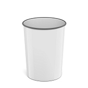 Корзина для бумаг 13,5 л. литая ErichKrause Classic, белый
