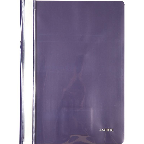 Скоросшиватель А4 "deVENTE. Marandi" с прозрачным верхним листом, 120/180 мкм, лавандовая, индивидуальная маркировка