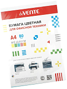 Бумага А4 80 гр 500 л. "deVENTE" цвета медиум, ассорти (5 цветов) в полипропиленовом пакете с клейким клапаном