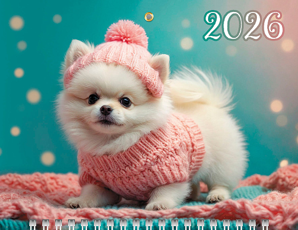 Календарь 2026 3-х блоч. на 1 гребне МИНИ-1 "Любимый малыш" 195х440мм бум. Офсет. цветной блок с бегунком цветная подложка  в индив.упак.