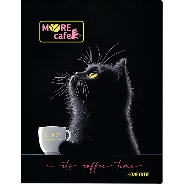 Папка 20ф А4 "deVENTE. MooreCafe" (235x310x15 мм) непрозрачная с рисунком, полипропилен 450 мкм, фактура "песок" вкладыши 30 мкм, внутренний карман 160 мкм, индивидуальная упаковка,