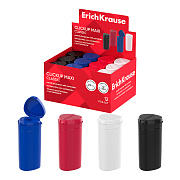 Точилка 1 отв. ErichKrause ClickUp Maxi, Classic, пластиковая, с контейнером, ассорти (в коробке-дисплее по 12 шт)