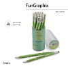 Карандаш цанговый 2 мм с точилкой "FunGraphix. Лето"