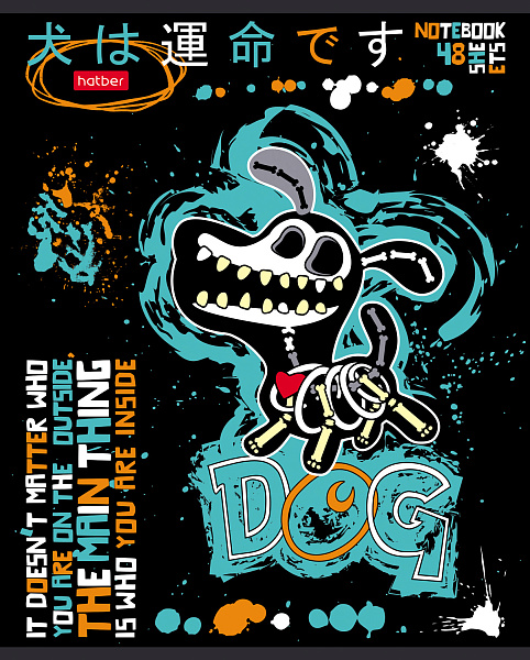 Тетрадь 48 л. кл. "Что внутри?" 65г/кв.м 5 диз.в блоке скругл.углы