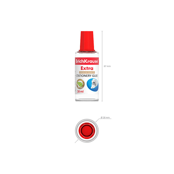 Клей канцелярский 30 мл ErichKrause Extra, (в пластиковом поддоне )