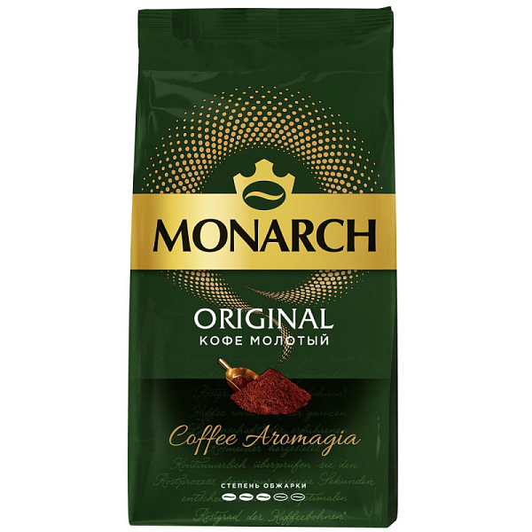 Кофе молотый Monarch Original, 230гр вак. уп