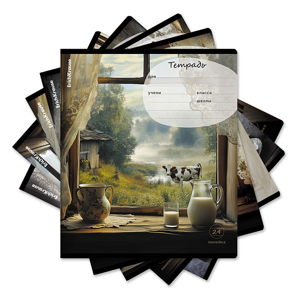 Тетрадь 24 листа в линию ErichKrause Countryside, MIX-PACK