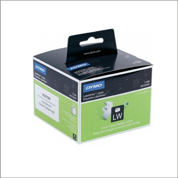 Этикетки для бейджей LW PREM 89мм*41мм BLK/WHI BB1