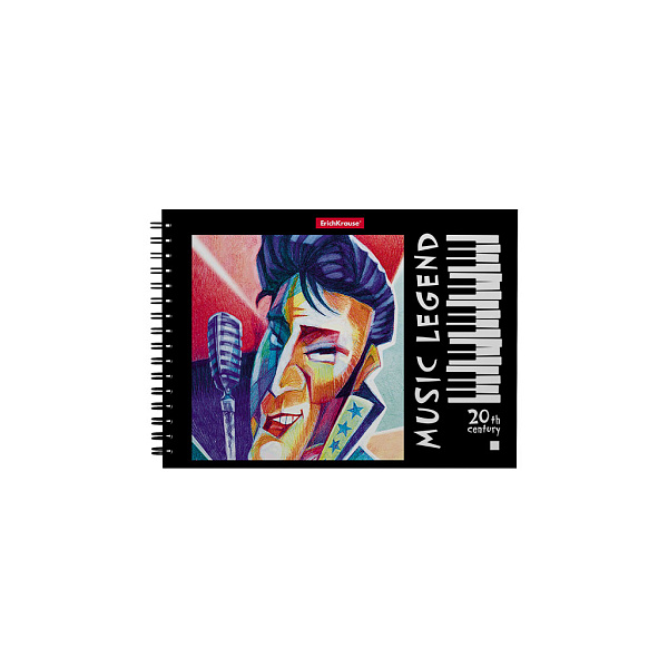 Тетрадь для нот А5 24 л. на спирали ErichKrause Music Legend, горизонатальная ориентация