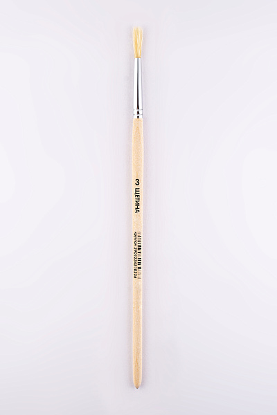 Кисть щетина круглая № 3