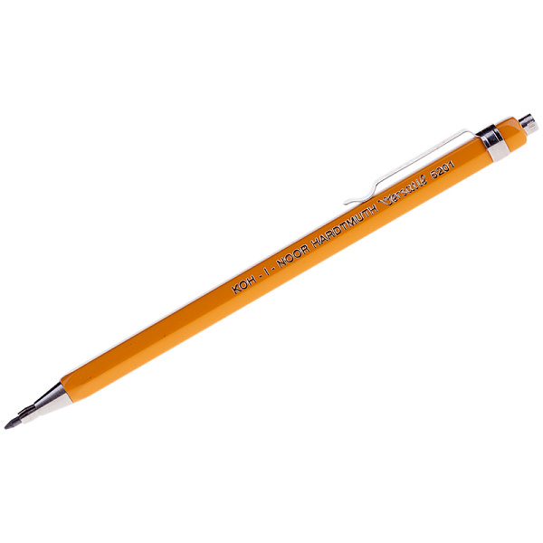 Карандаш цанговый 2 мм Koh-I-Noor "Versatil" желтый корпус, металл. клип 
