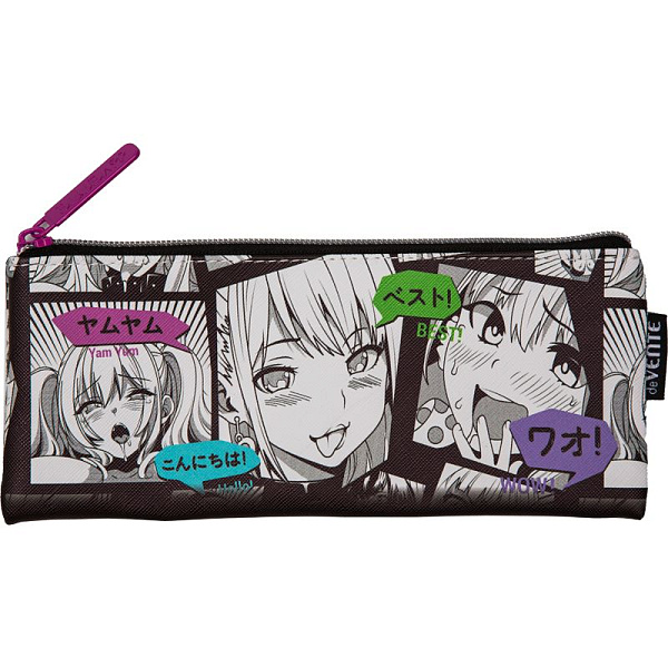 Пенал "deVENTE. Anime Comix" 21,5x9x1 см, плоский для 35 пр. на молнии, искусственная кожа до -40C с антивандальной фактурой, с подкладом