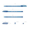 Ручка шариковая 0,6 мм ErichKrause® СИНЯЯ COCKTAIL, корпус ассорти