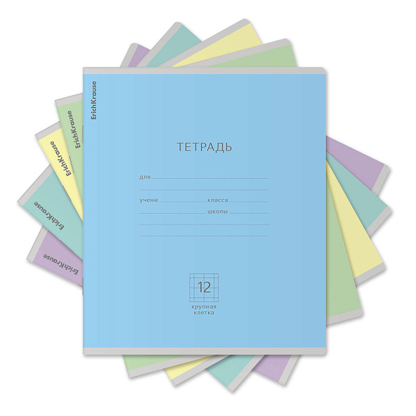 Тетрадь 12 л. кр. кл. "Классика ассорти, ErichKrause