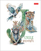 Тетрадь 96 листов в клетку "Из жизни дикой природы" 65г/кв.м на скобе мат.ламин. 