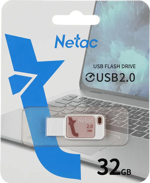 Флеш Диск Netac 32GB UA31 USB2.0 розовый